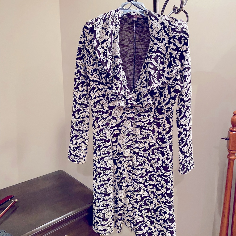 Black and White Sweater Coat